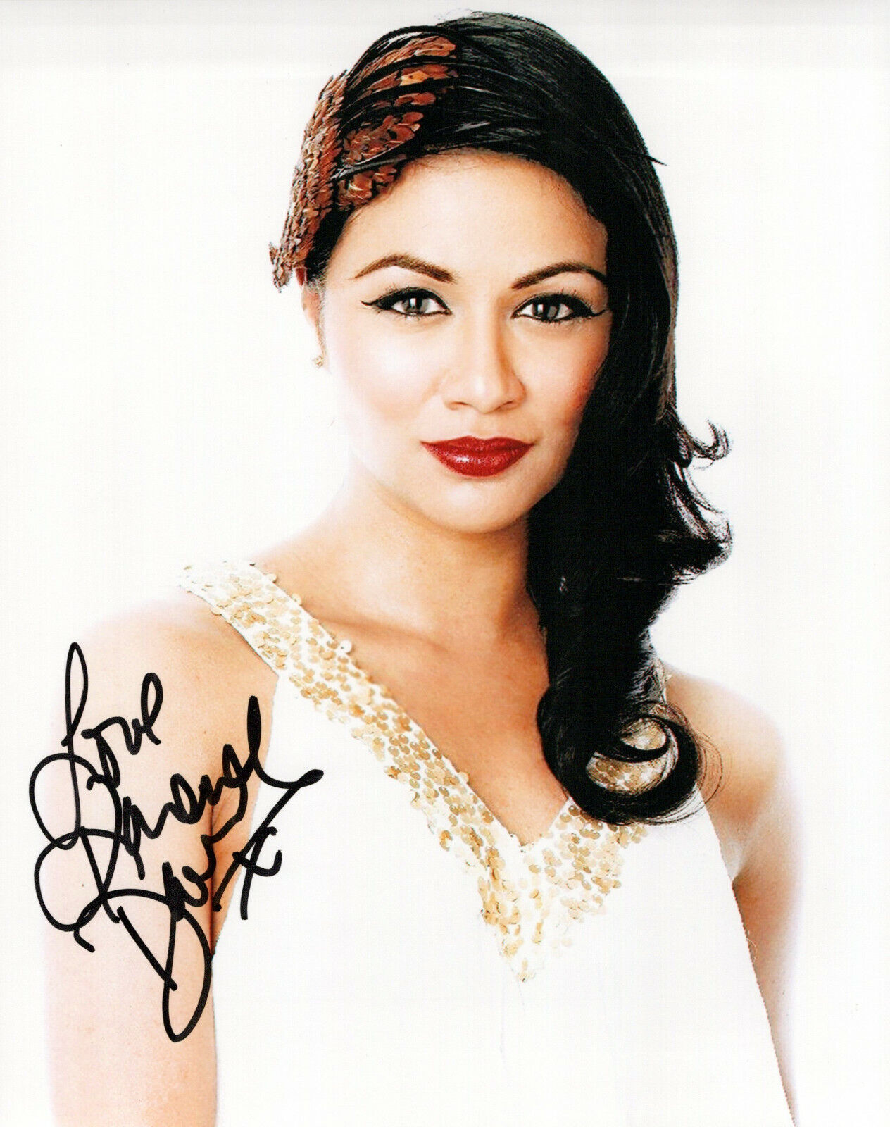 Karen David glamour shot autographed Photo Poster painting signed 8x10 #3