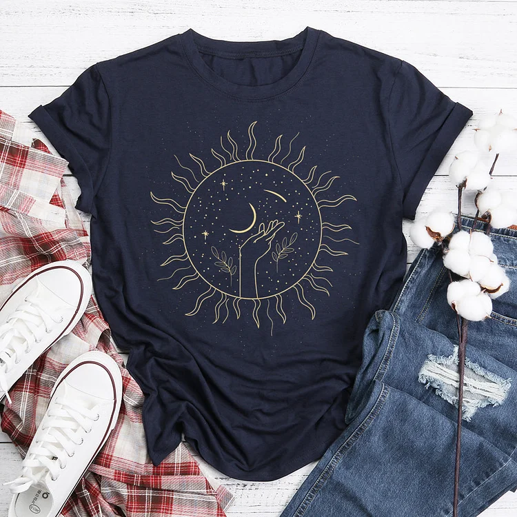 Sun and Moon  T-Shirt Tee-06222