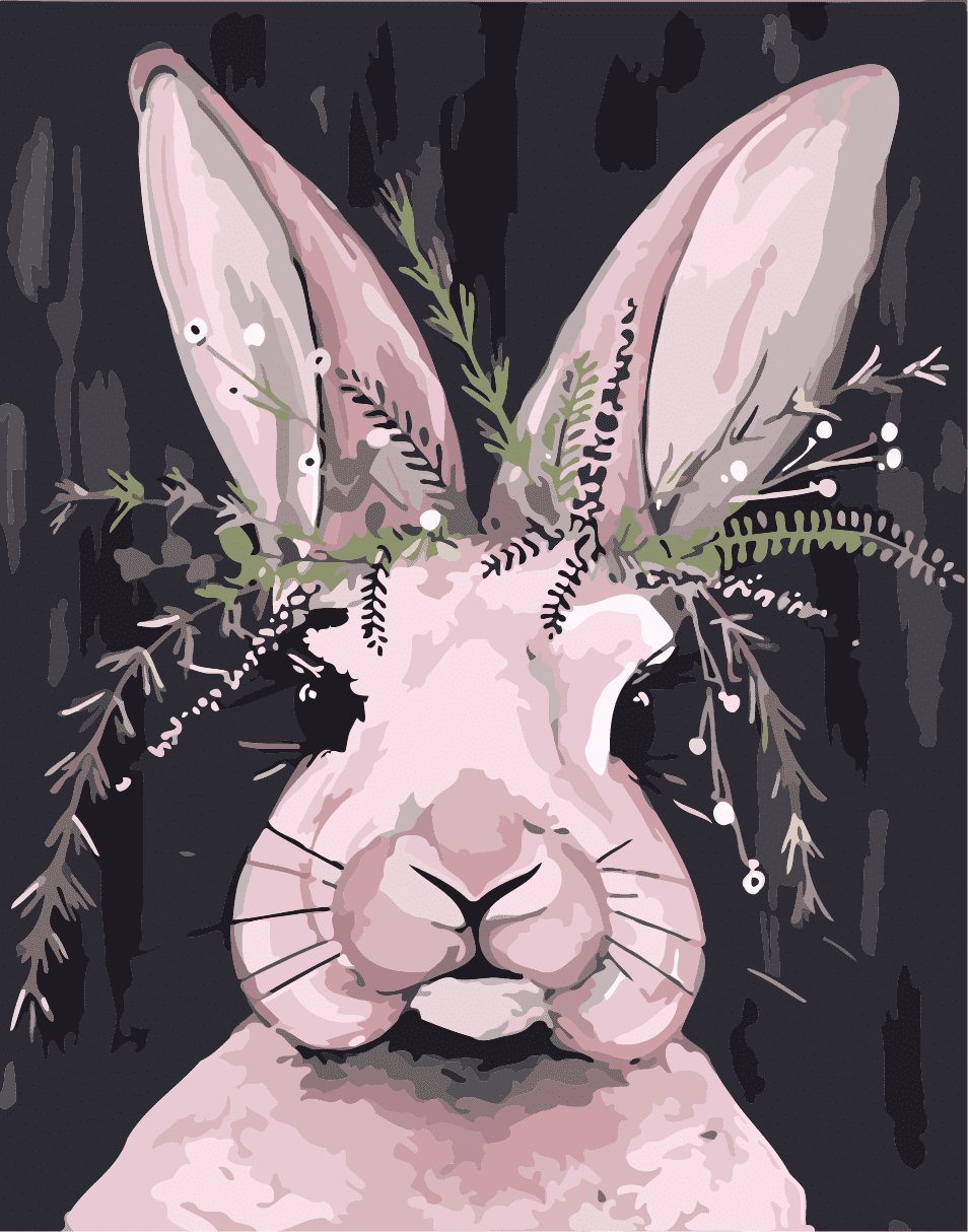 

Long Ears Bunny – Paint By Numbers - 40*50CM, 501 Original