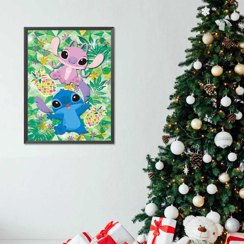 Full Round Diamond Painting 30*40cm - Stitch