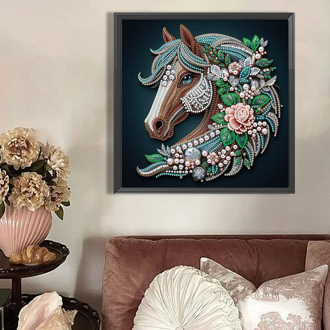 Horse - Partial Special Shaped Drill Diamond Painting Kits (Canvas|30*30cm)