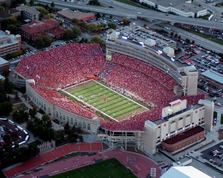 NEBRASKA CORNUSKERS Memorial Stadium Football Lincoln Glossy 8 x 10 Photo Poster painting Poster