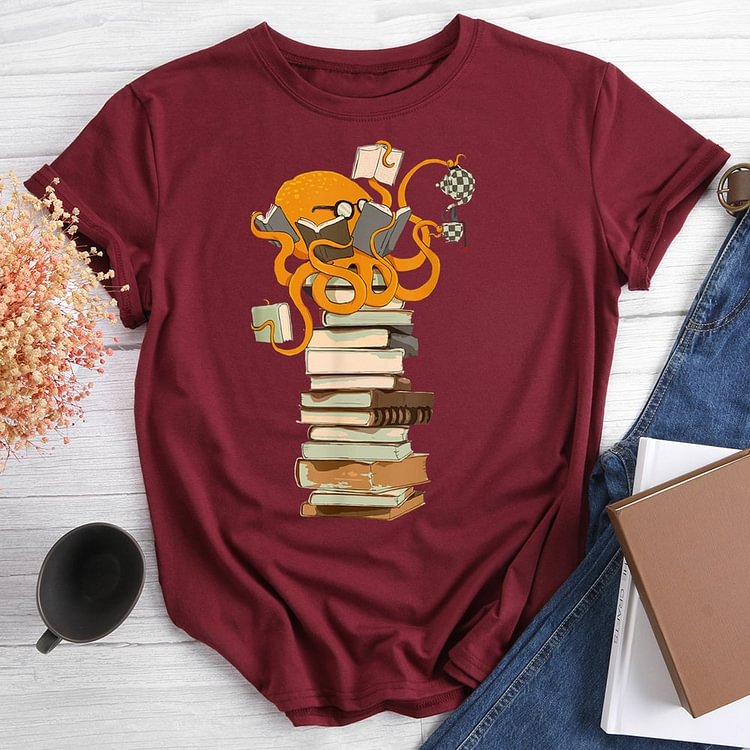 💯Crazy Sale - Octopus Armed With Knowledge Book Lovers T-shirt Tee - 012917