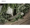Simulation Lizard Sculptures,Hand Painted Resin Jungle Chameleon Sculpture Tropical Reptile Animal Model Home Decor Craft Ornament Accessories