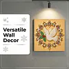 (25x25cm)DIY Pearl Painting Xmas Framed Handmade Pearl Material Art Kit Living Room Decor