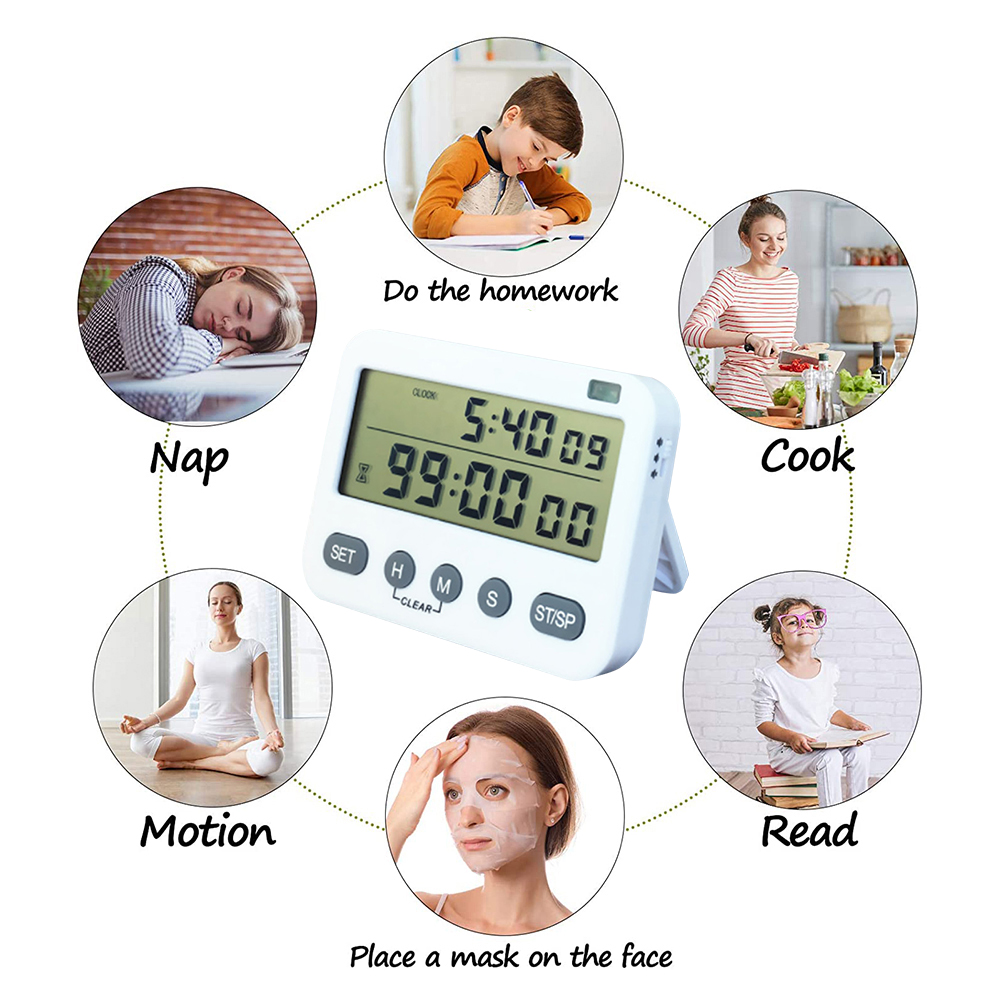YS-218 Digital Sleep Stopwatch Kitchen Count Up Countdown Timer for Cooking от Cesdeals WW