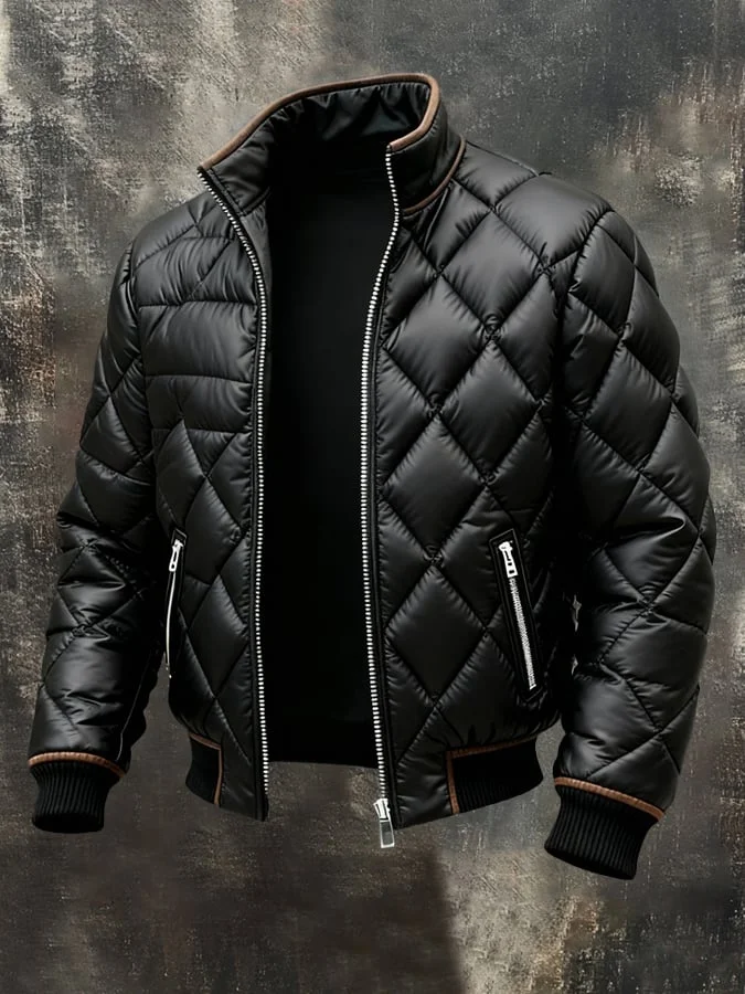 Herren Retro Warme Outdoor Jacke Baumwollmantel 