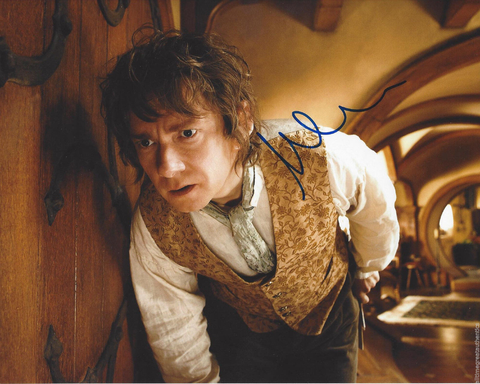 MARTIN MAN SIGNED AUTHENTIC 'THE HOBBIT' BILBO BAGGINS 8X10 Photo Poster painting w/COA