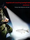 LED Hat Light with Motion Sensor IPX6 Waterproof Clip on Cap Lights (Red)