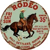 Rodeo - Round Vintage Metal Signs - 30*30cm - Western