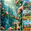 (Multi-Style) Flower House Scenery-11CT Stamped Cross Stitch 45*55cm/17.72*21.65in