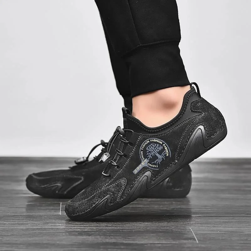 Men's Handmade Leather Shoes Soft Driving Loafers Sneakers