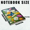 2 Stück 50-seitiges A5 Blumen Diamond Painting Notizbuch für Erwachsene Urlaubsgeschenk
