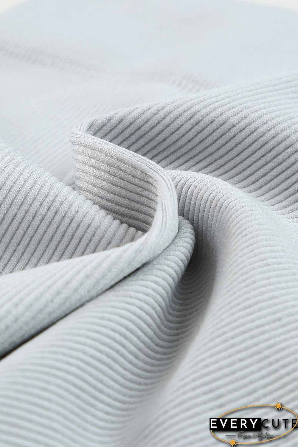 Gray Joint Straps Sleeveless Ribbed Gym Top