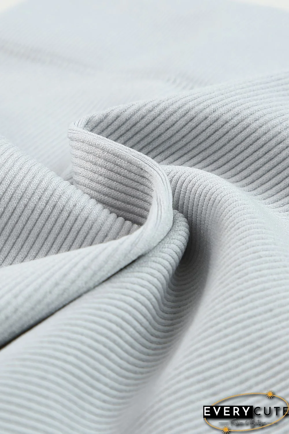 Gray Joint Straps Sleeveless Ribbed Gym Top