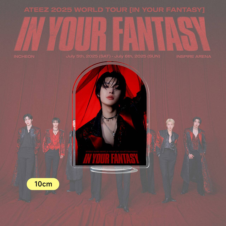 Ateez 2025 World Tour 'In Your Fantasy' Acrylic Member Stand