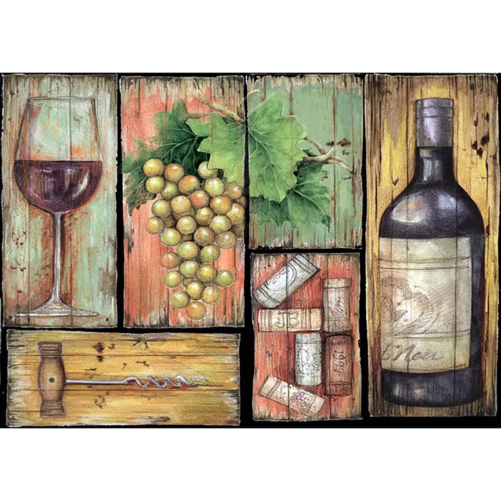 Wine Glass - Full Round - Diamond Painting