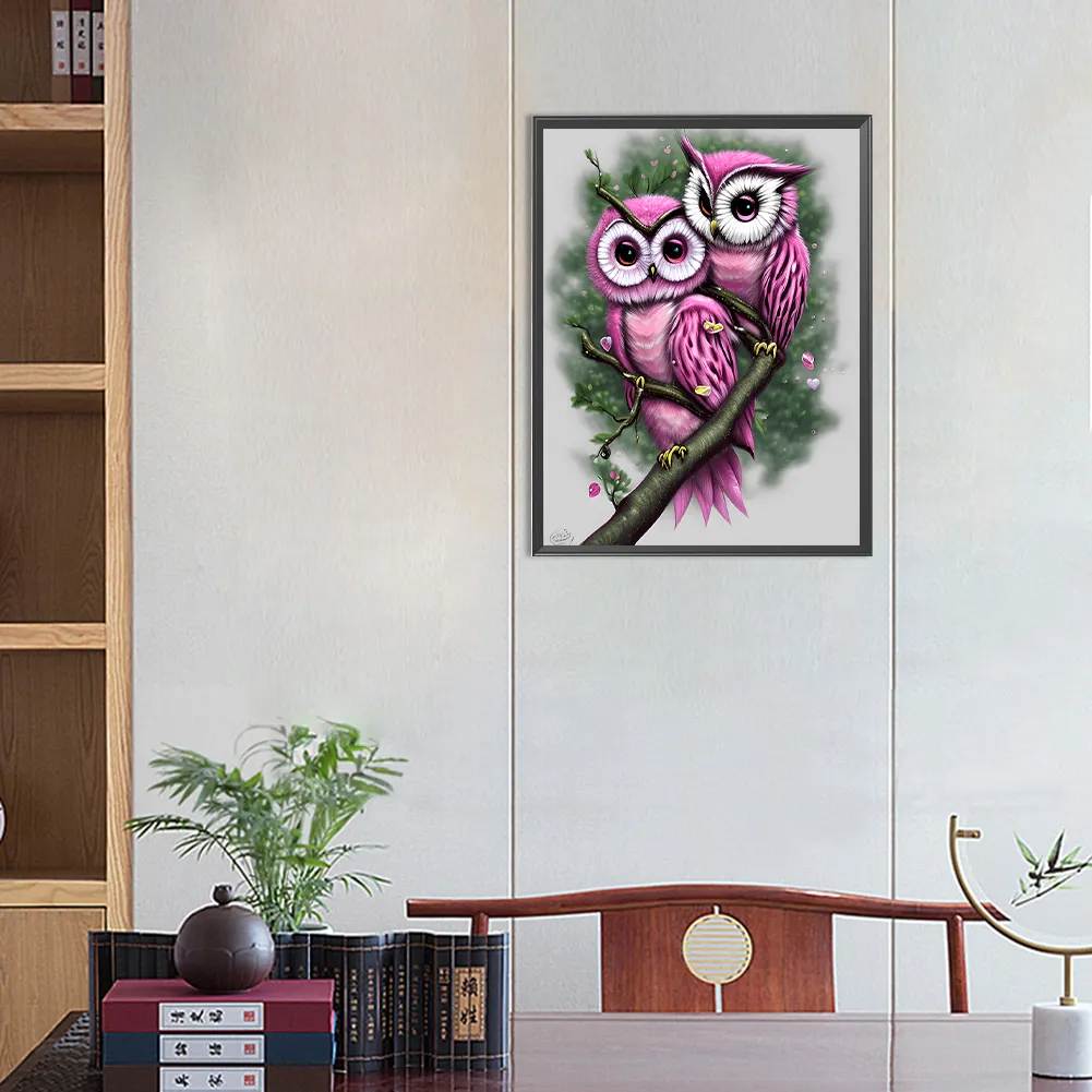 Full Round Diamond Painting 40*50cm - Owl