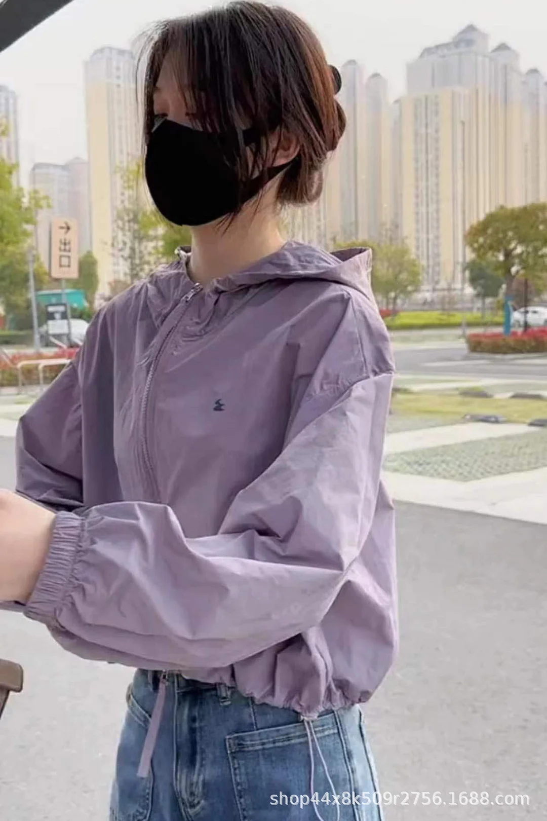 Woherb Sunscreen Clothing Female Summer Thin Coat Female Short Short 2024 New Loose Hooker Sunscreen Jacket-Outfit Ideas