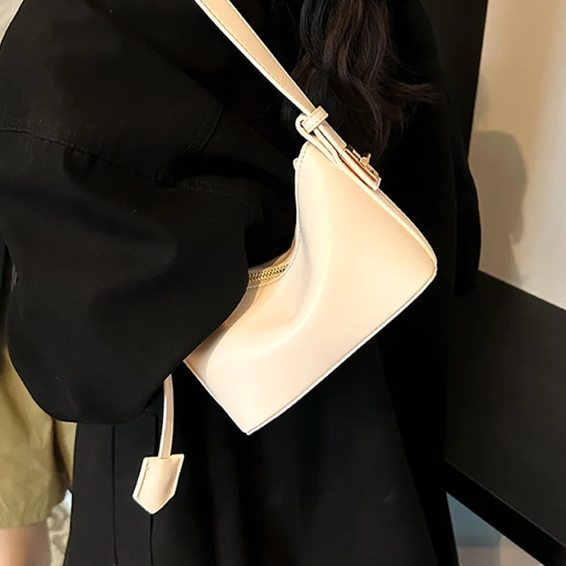 Modische Unterarm-Handtasche aus PU-Leder für Damen