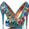 (4er Pack) High Heel - speziell geformtes Diamond Painting - 30*30cm