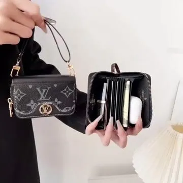 Mini Louis Vuitton Handbag Zip Wallet Gucci Card Holder Leather Coin Purse