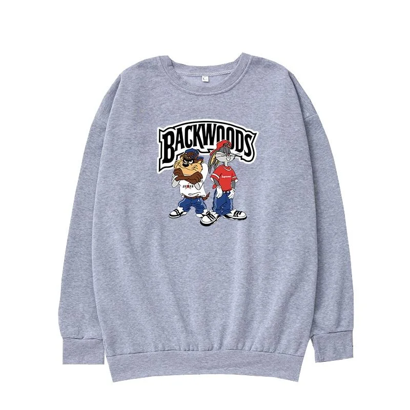 Backwoods English Letter Print Funny Korean version Sweatshirt Women and Men Sport Hoodies