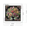 (Multi-Style)Dark Color Vase-Partial Special Shaped Diamond Painting 30*30CM