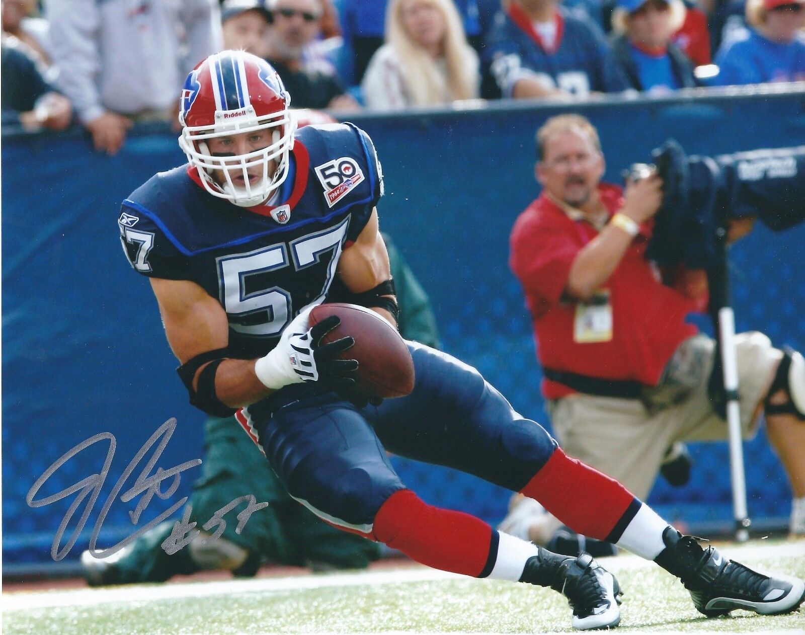 Signed 8x10 JON CORTO Buffalo Bills Autographed Photo Poster painting w/COA