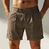 2026 Summer New Business Casual Lyocell Cotton Shorts, Old Money Style, Elastic Waist, Five-Point Pants For Men by Inlyline