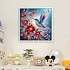 Hummingbird Flowers-11CT Stamped Cross Stitch 50*50cm/19.69*19.69in