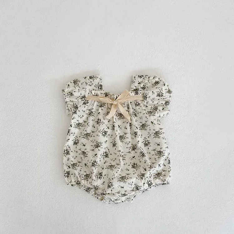 Baby Flowers Vintage Bodysuit with Sister Dress