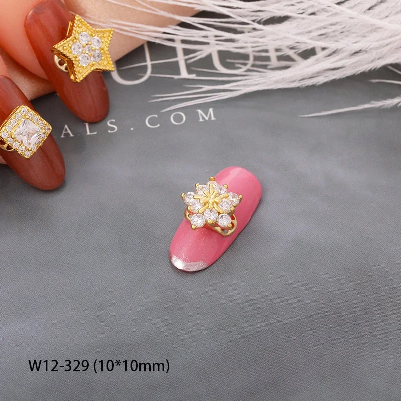 Japanese Nail Art Zircon High Speed Transfer Beads Rotatable Nail Alloy Pearlescent Nail Accessories DIY Nail Designer Supplies