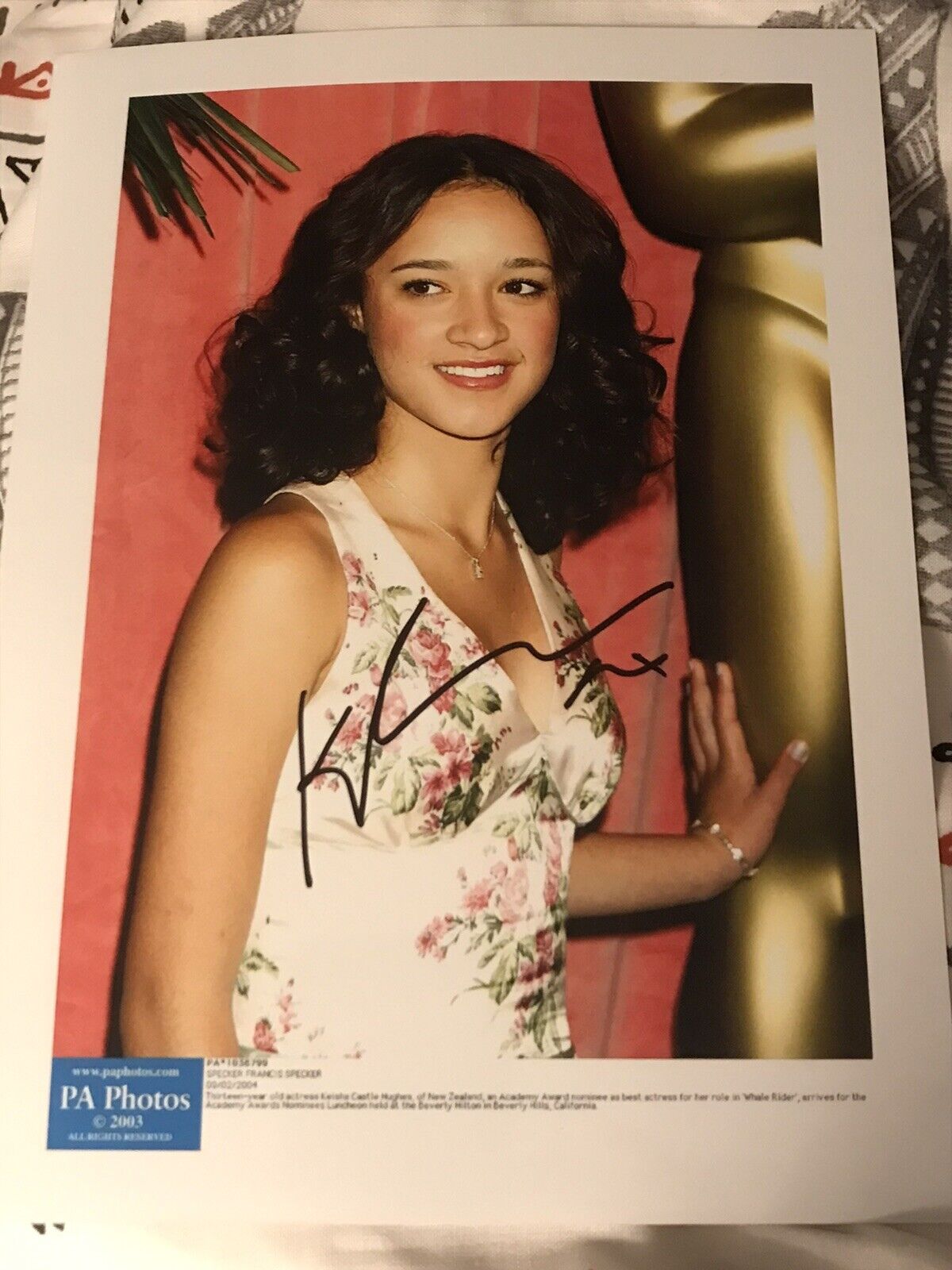 KEISHA CASTLE-HUGHES Signed 8x6 Photo Poster painting - Game Of Thrones, Star Wars