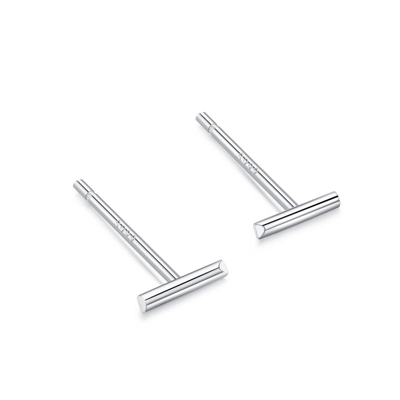 1 Pair 925 Sterling Silver Star Heart Shape Ear Studs