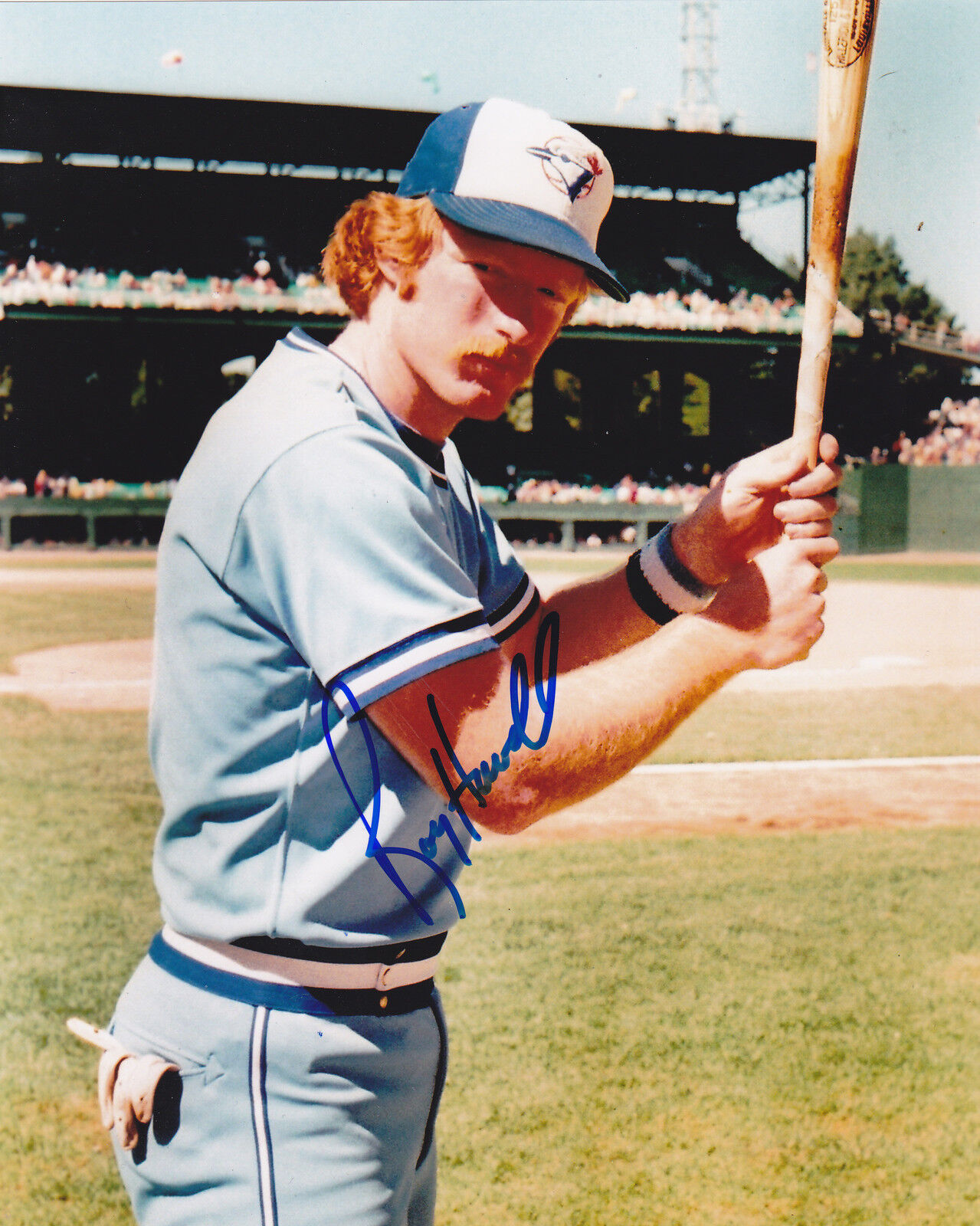 ROY HOWELL TORONTO BLUE JAYS ACTION SIGNED 8x10