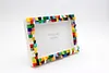  DIY Building Block Photo Frame Kit,Creative Handmade Assembled Photo Frame Handmade Craft Gift Home Tabletop Display Decor