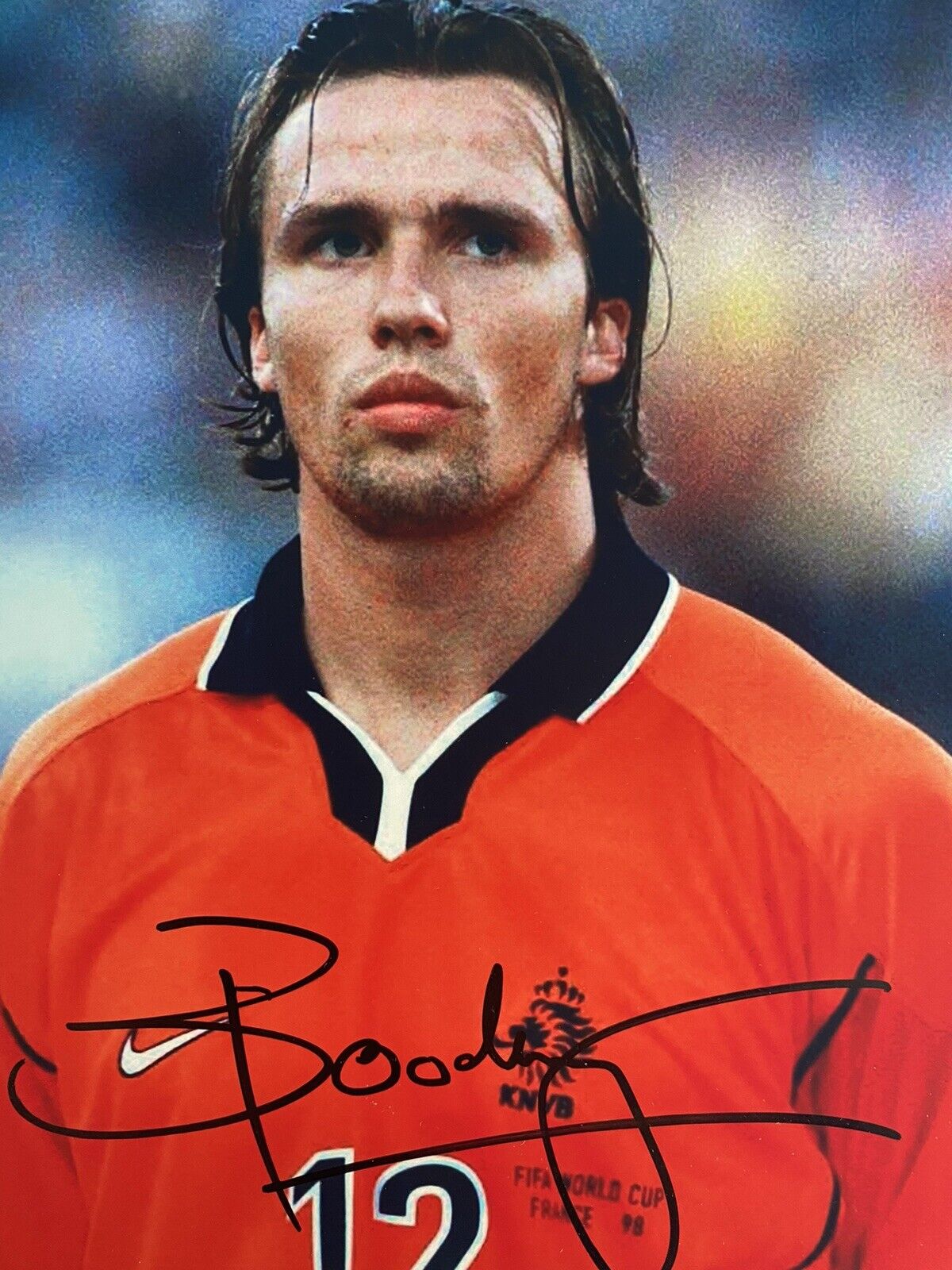 Boudewijn Zenden Hand Signed 12x8 Netherlands Photo Poster painting