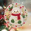 Snow DIY Diamond Painting Pendant 24cm Double-Sided Crystal Resin