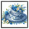 Blue And White Porcelain-Tea Set-14CT Stamped Cross Stitch 40*40cm/15.75*15.75in