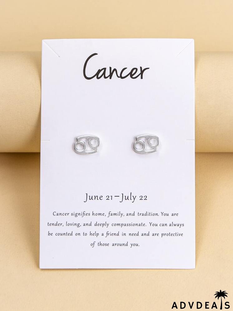 Constellation Symbol Design Stud Earrings