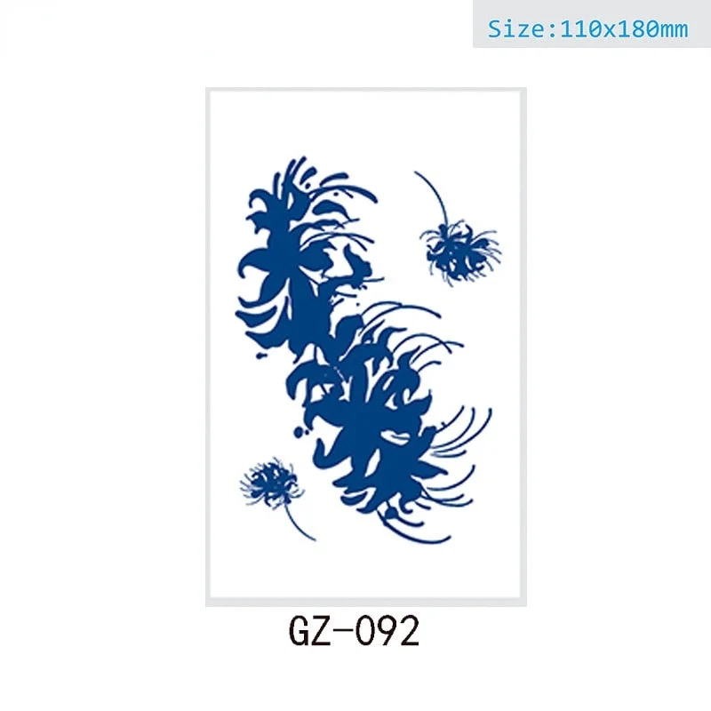 Net Red Herbal Juice Semi-permanent Waterproof Sweat-proof Tattoo Masking Scar Tattoo Sticker Herbal Juice Tattoo Sticker