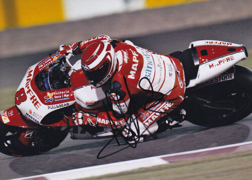 Hector Barbera Ducati Signed Photo Poster painting 5x7 2011 2.