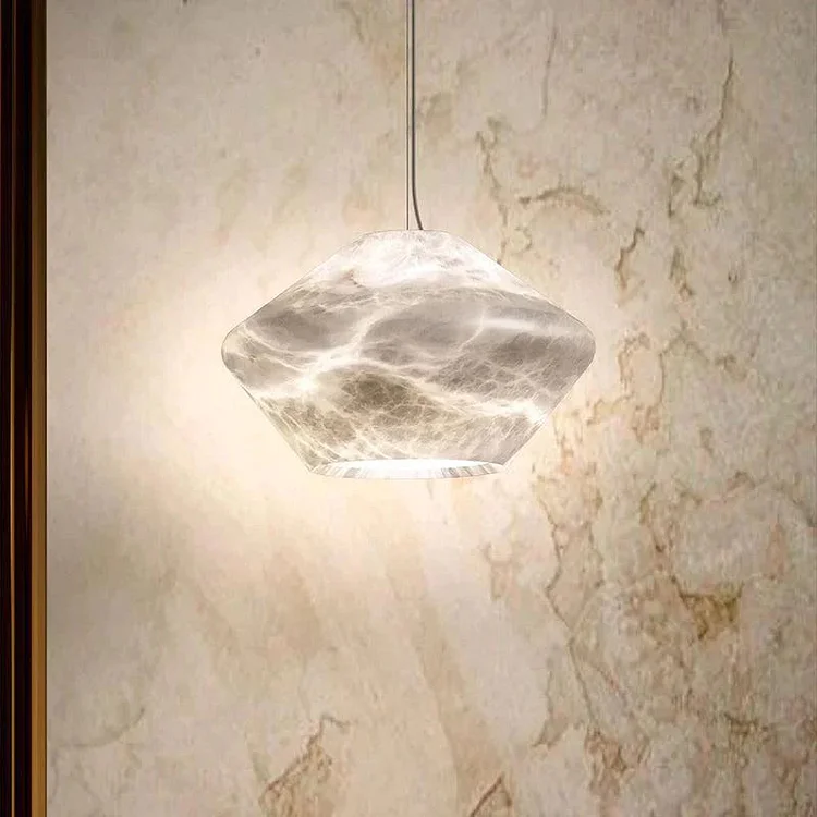 Alabaster Pendant Lamp Luxury Alabaster light globe for Hotel