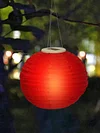 12 inch LED Round Solar Lantern Pendant Waterproof for Decoration