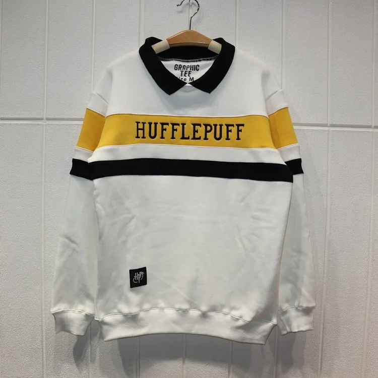 Mayoulove Harry Potter Hufflepuff Fleece Sweater Cosplay Costume-Mayoulove