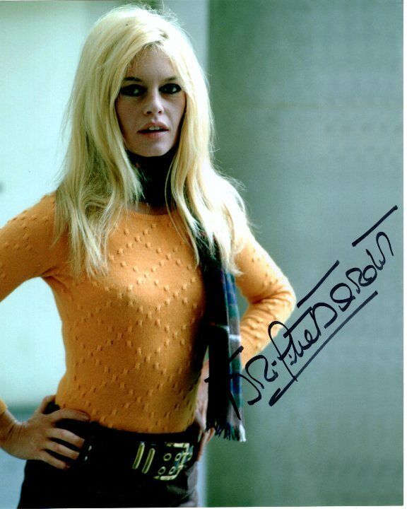 BRIGITTE BARDOT signed autographed 8x10 Photo Poster painting