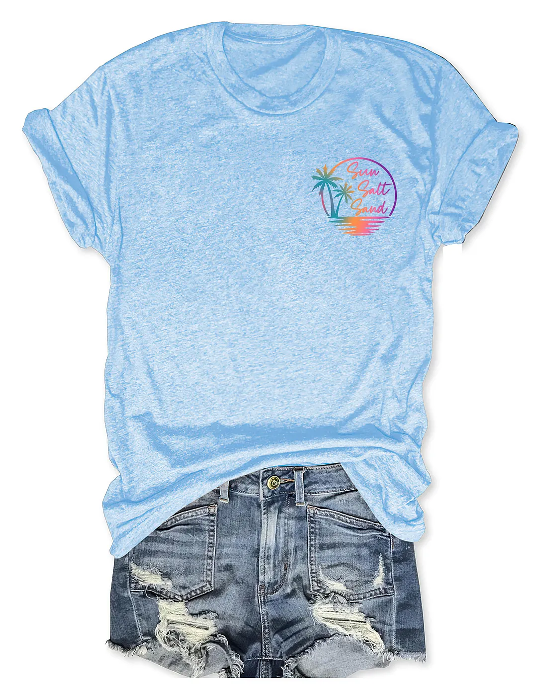 Retro Summer Sun Salt Sand T-shirt