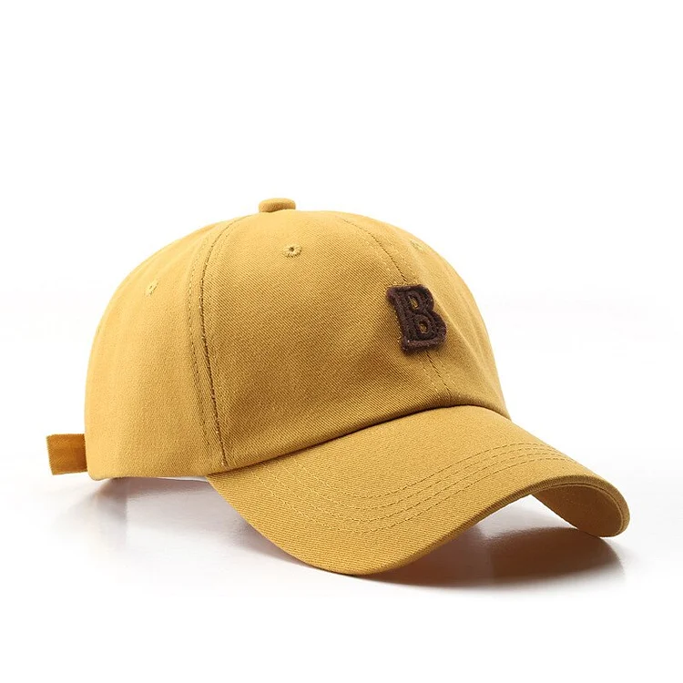 Cotton Baseball Cap for Women and MenLetter B Hat Casual Hip Hop Snapback Hats Summer Visors Sun Cap Unisex