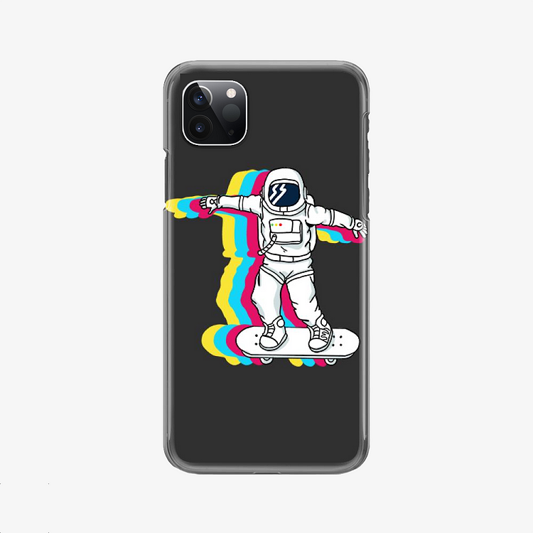 Astronaut Who Likes to Skateboard, Pop Art Phone Case
